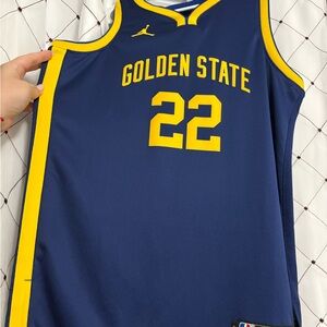 NBA Blue and Yellow Warriors Jersey